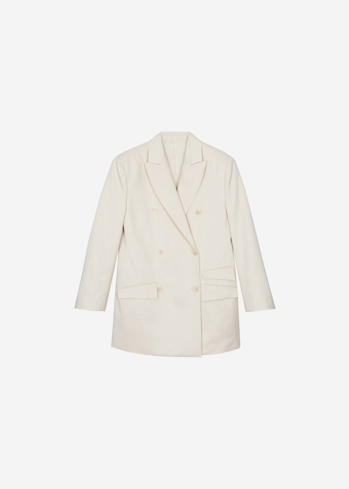 Dunleer Double-Breasted Blazer - Cream