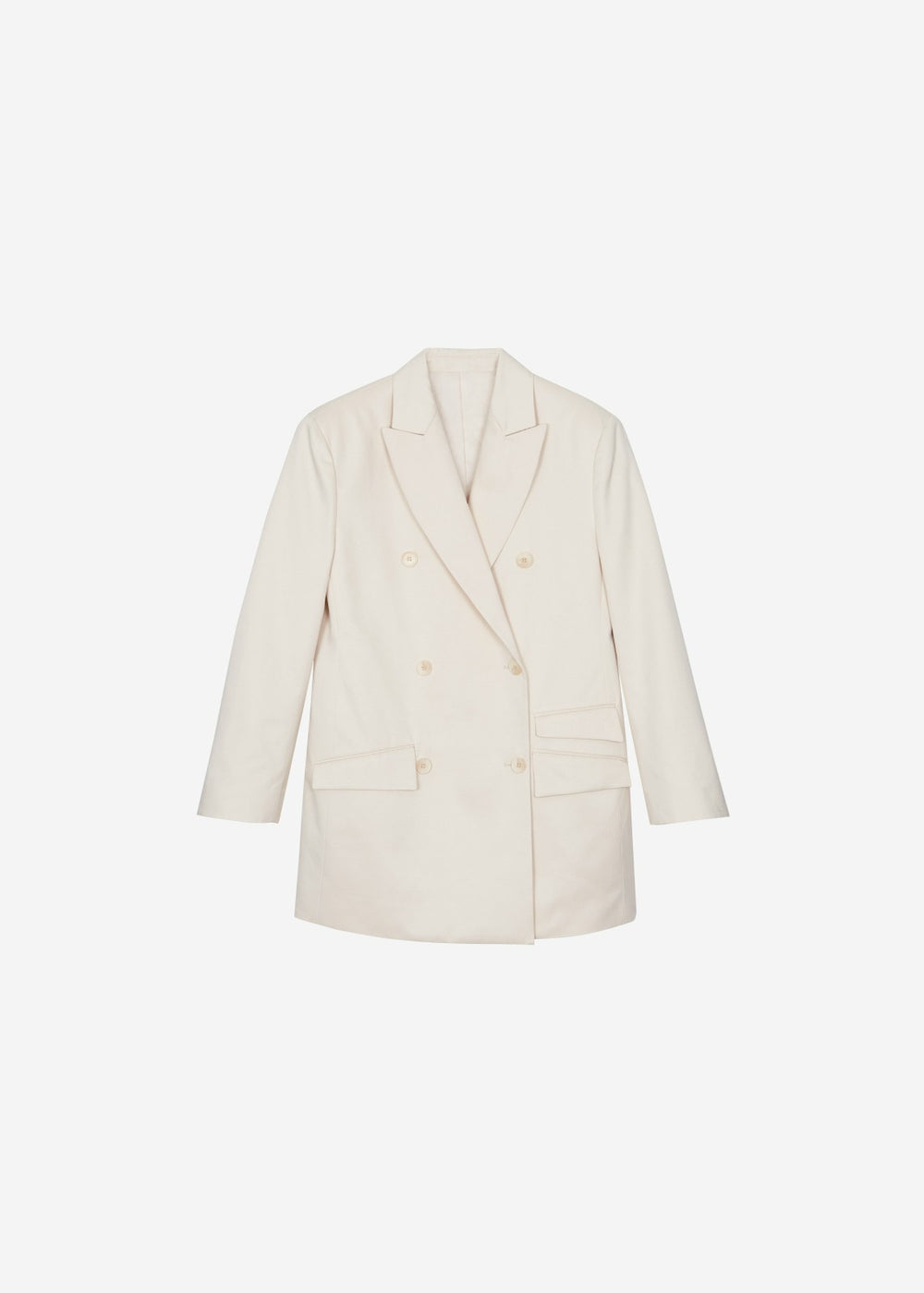 Dunleer Double-Breasted Blazer - Cream