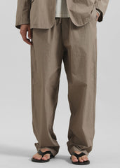 Ohio Crinkled Poplin Pants - Taupe