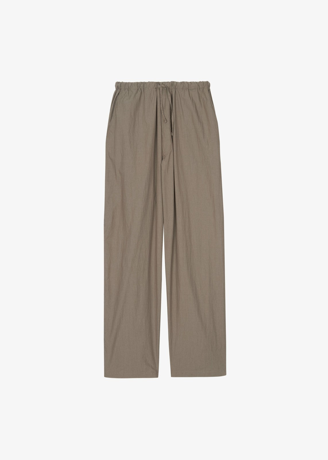 Ohio Crinkled Poplin Pants - Taupe