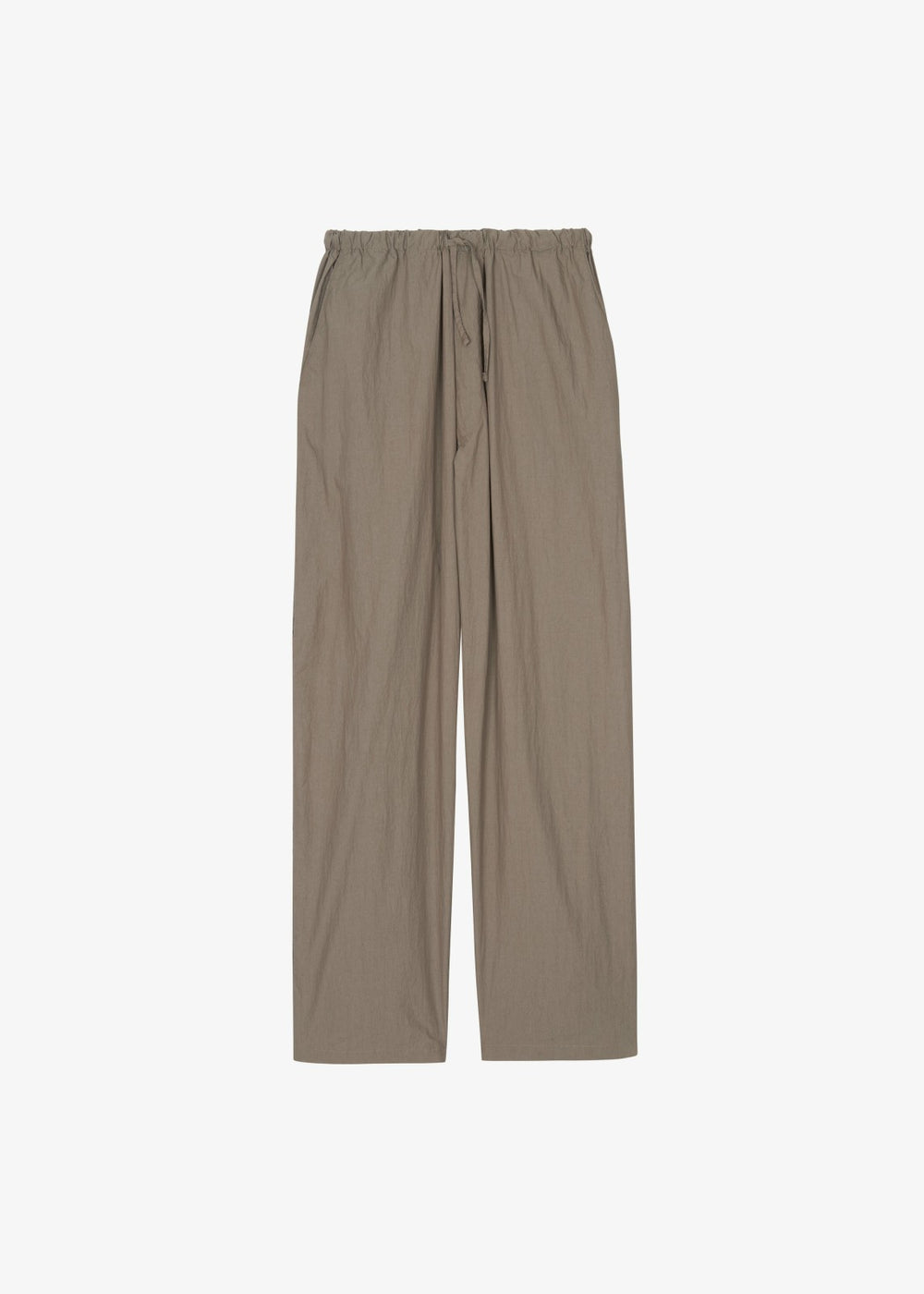 Ohio Crinkled Poplin Pants - Taupe