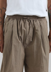 Ohio Crinkled Poplin Shorts - Taupe