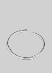Completedworks Satin Neck Collar - Silver