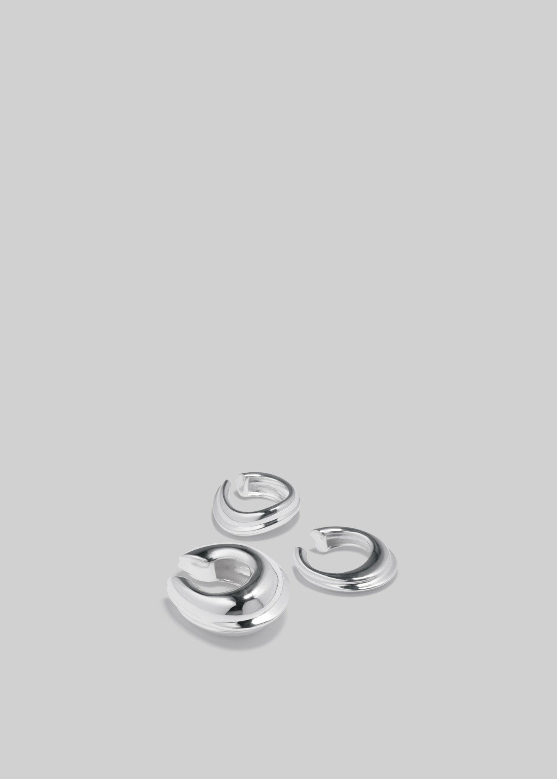 Completedworks Is This Riveting? Set of Three Ear Cuffs - Silver