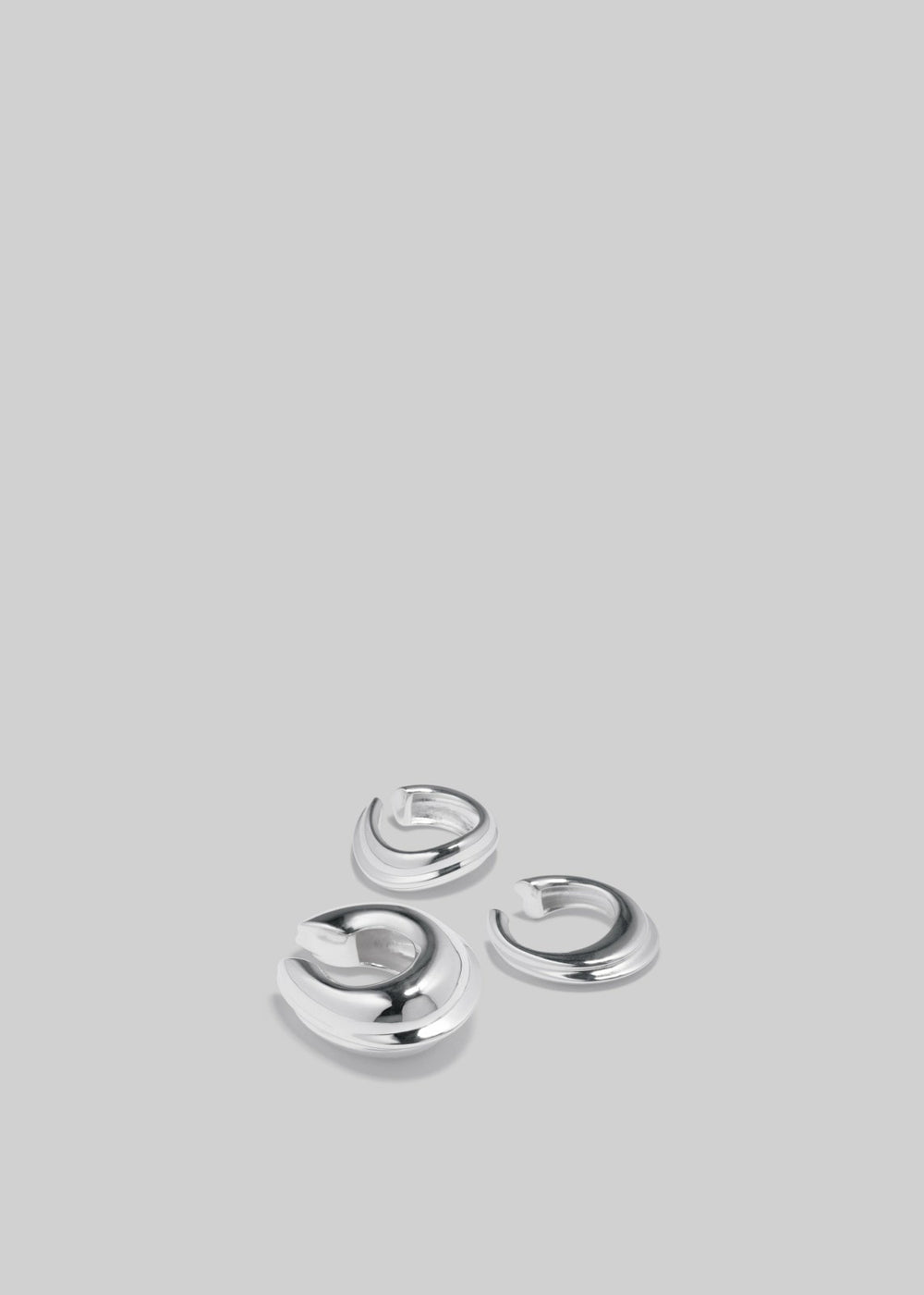 Completedworks Is This Riveting? Set of Three Ear Cuffs - Silver