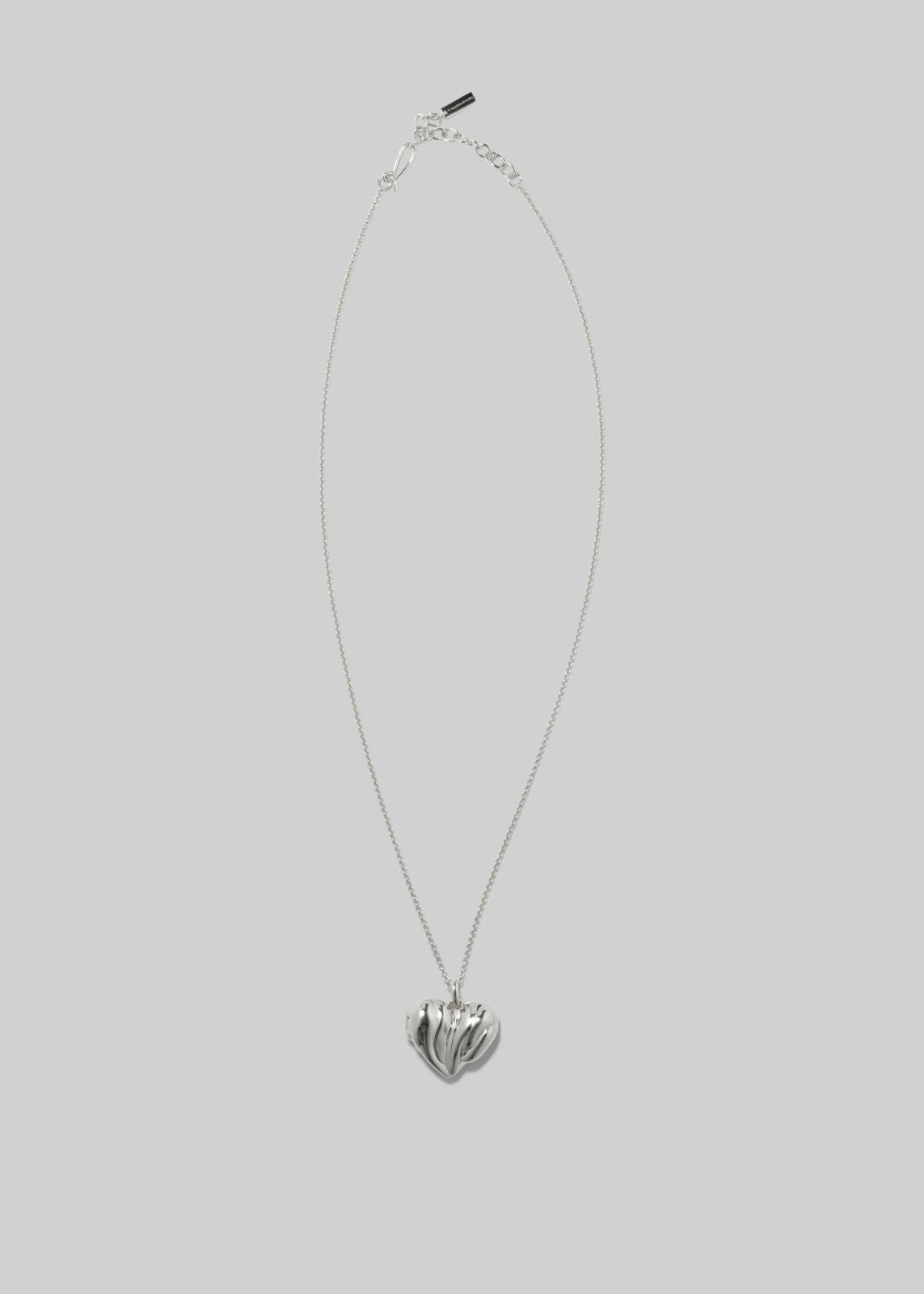Completedworks Heart Locket Pendant Necklace - Silver