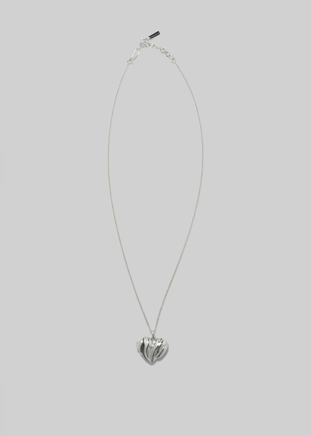 Completedworks Heart Locket Pendant Necklace - Silver