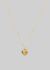 Completedworks Small Heart Locket Necklace - Gold
