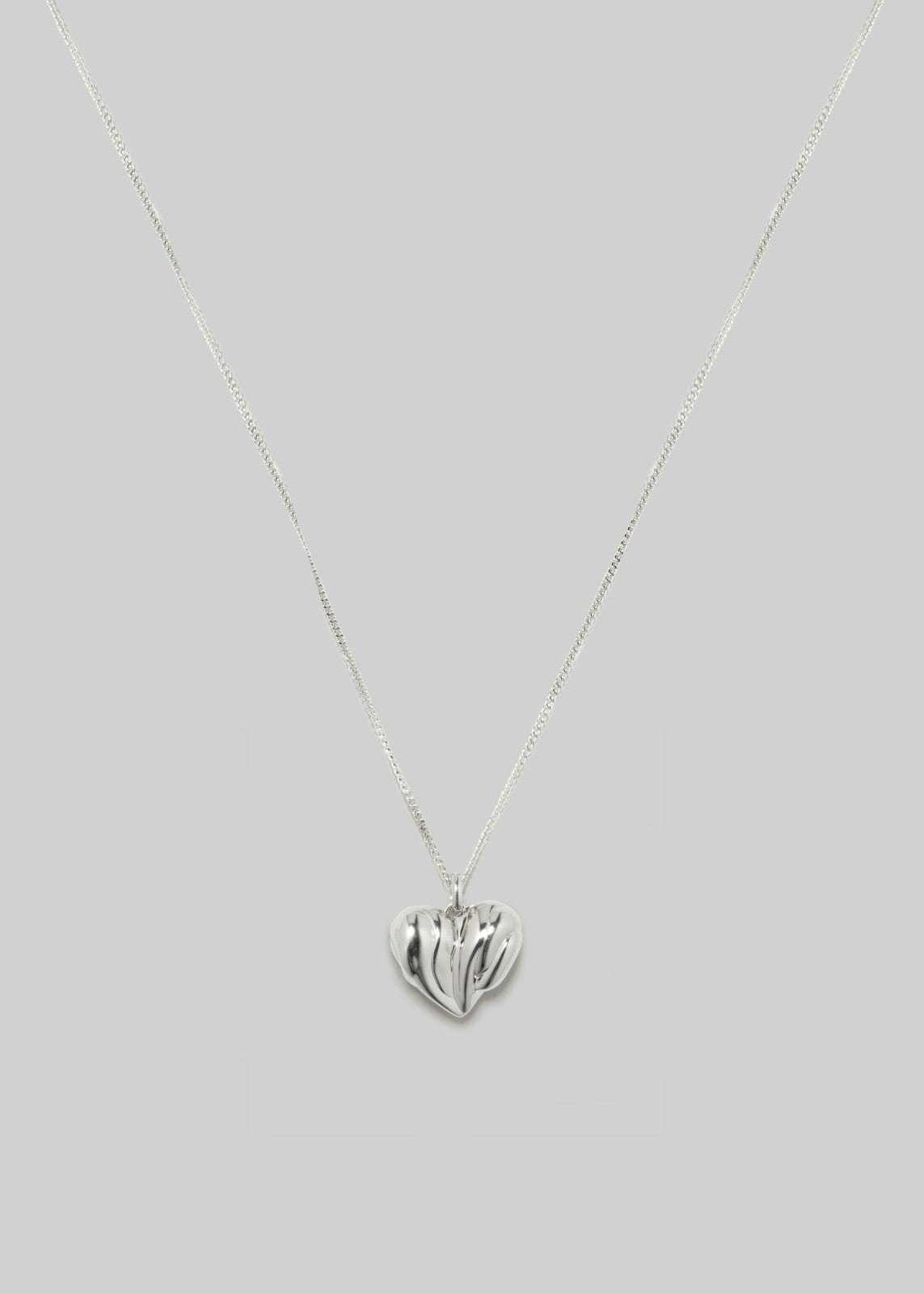 Completedworks Small Heart Locket Necklace - Silver