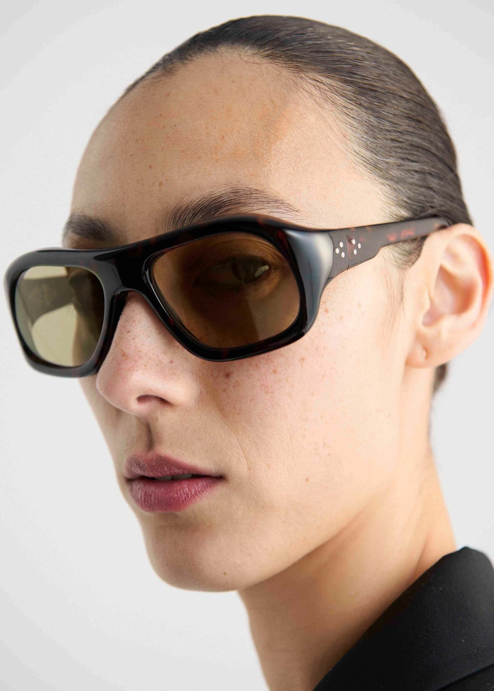 Port Tanger Gray Sunglasses - Myrrh Acetate/Olive Lens