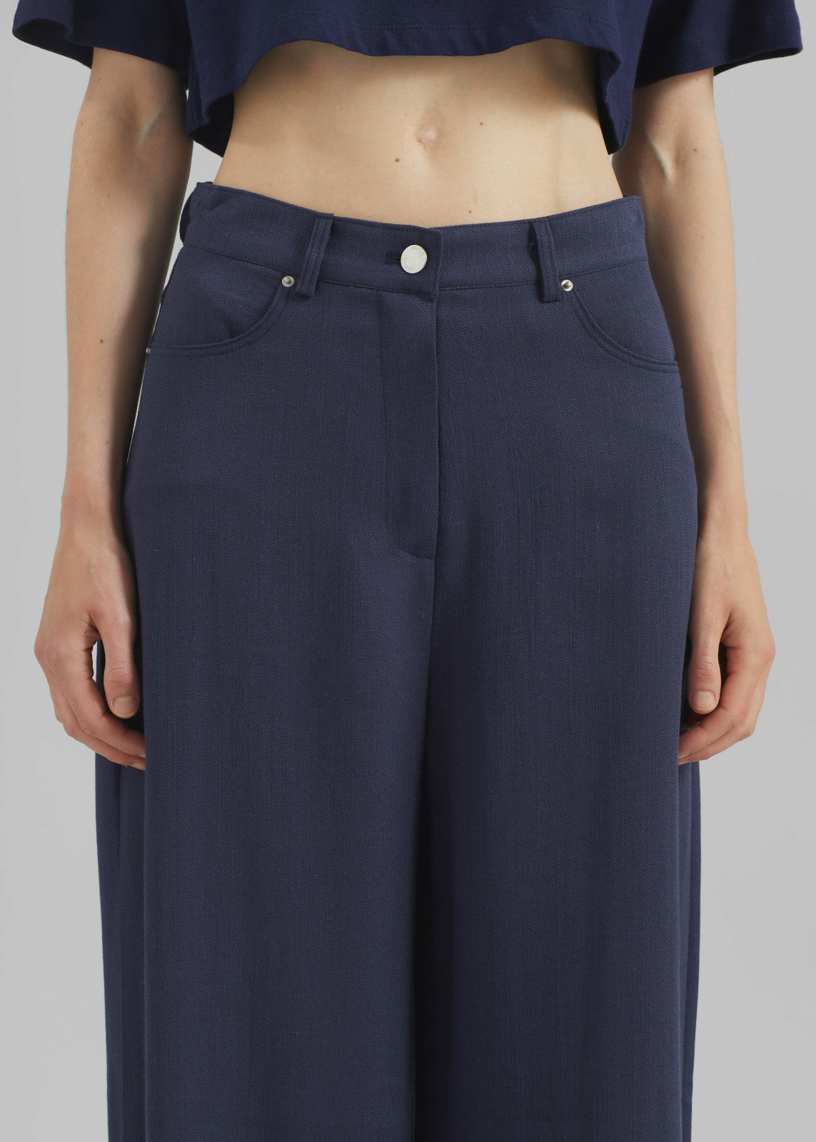 Mapello Wide Leg Pants - Navy