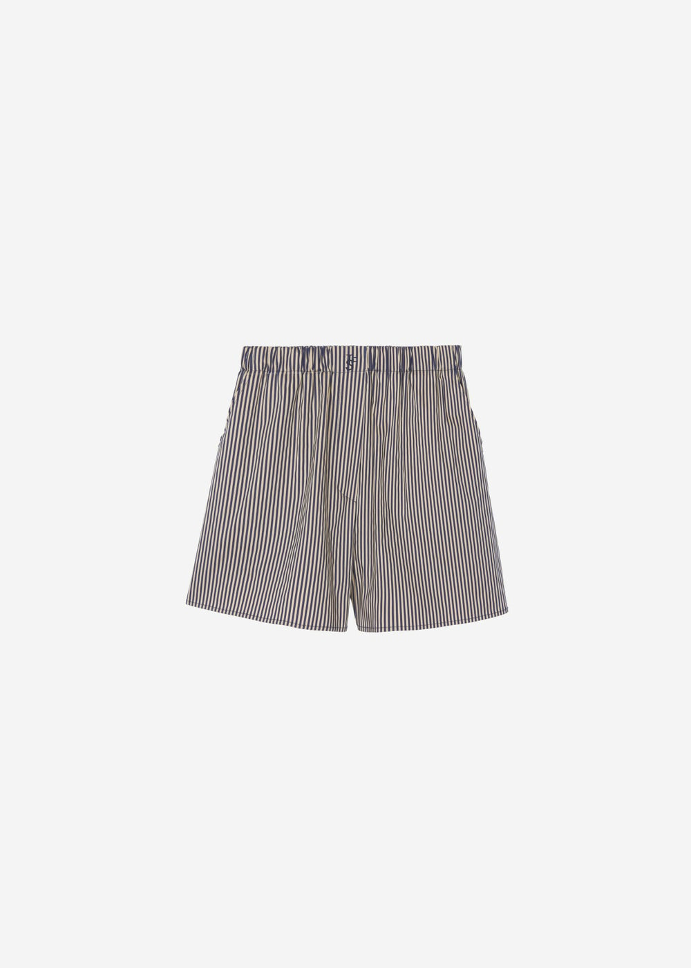 Lui Boxer Shorts - Beige/Navy Stripe