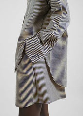 Lui Boxer Shorts - Beige/Navy Stripe