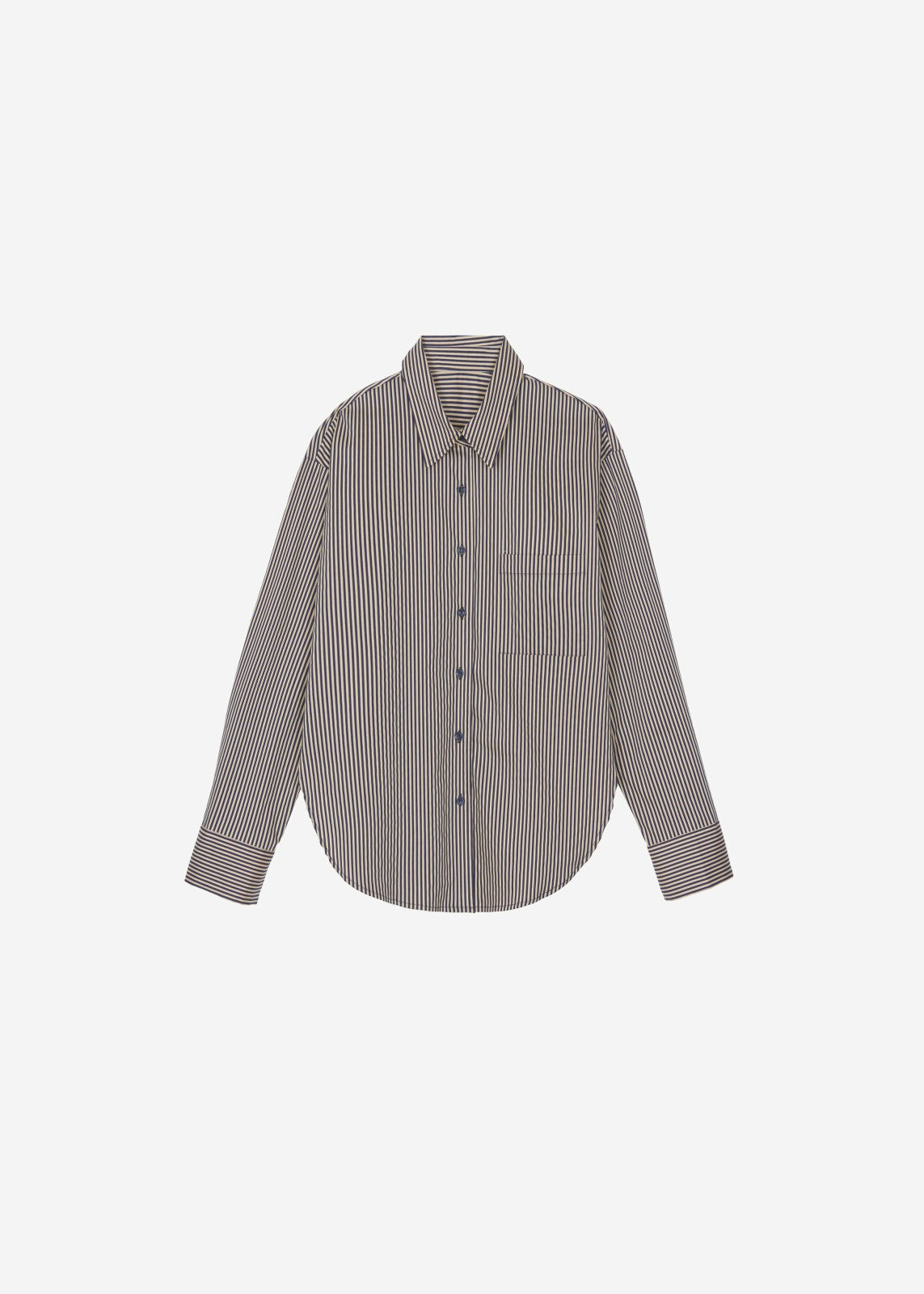 Lui Shirt - Beige/Navy Stripe