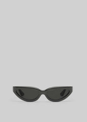 Port Tanger Fanna Sunglasses - Black Acetate/Black Lens