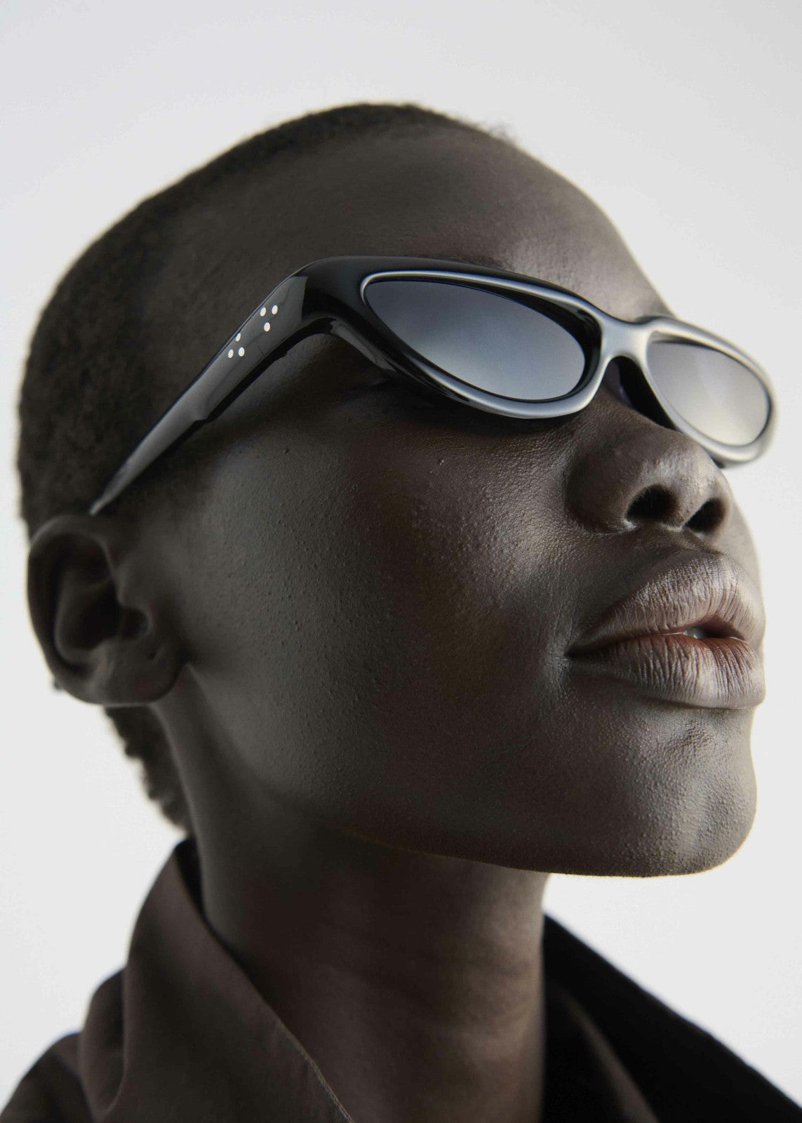 Port Tanger Fanna Sunglasses - Black Acetate/Black Lens