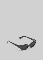 Port Tanger Fanna Sunglasses - Black Acetate/Black Lens