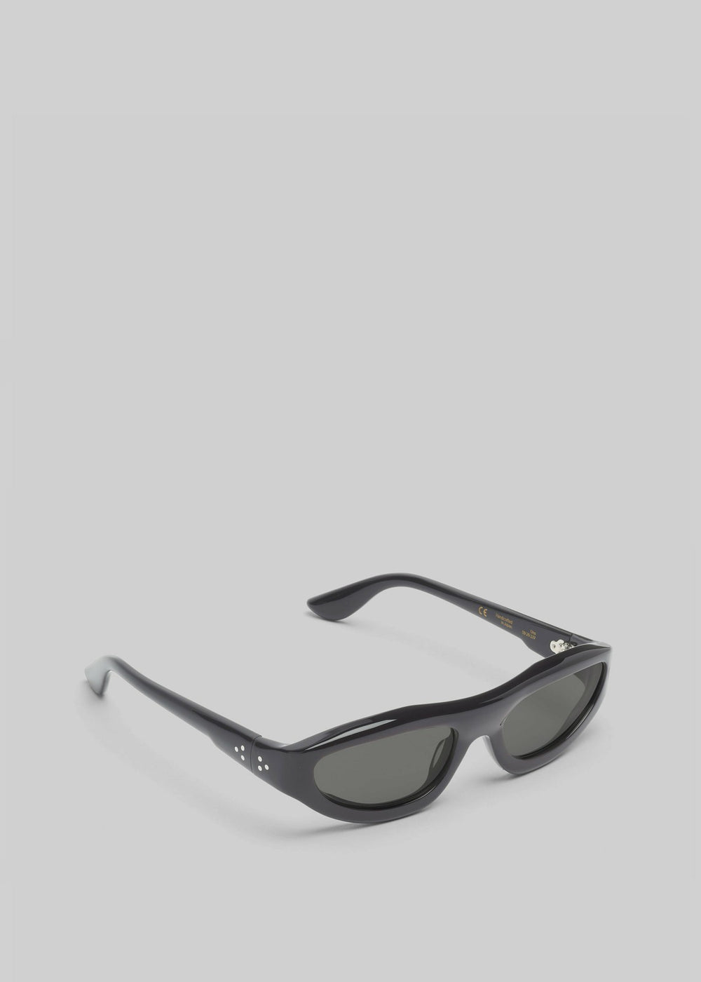 Port Tanger Uns Sunglasses - Black Acetate/Black Lens
