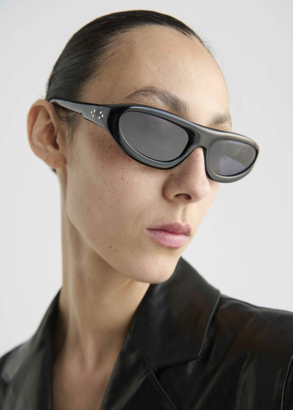 Port Tanger Uns Sunglasses - Black Acetate/Black Lens