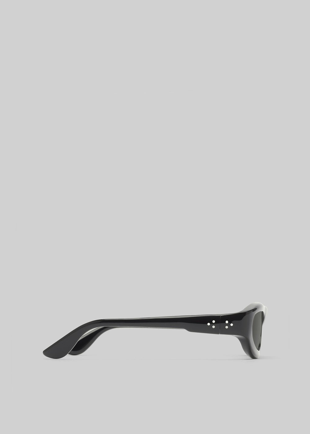 Port Tanger Uns Sunglasses - Black Acetate/Black Lens