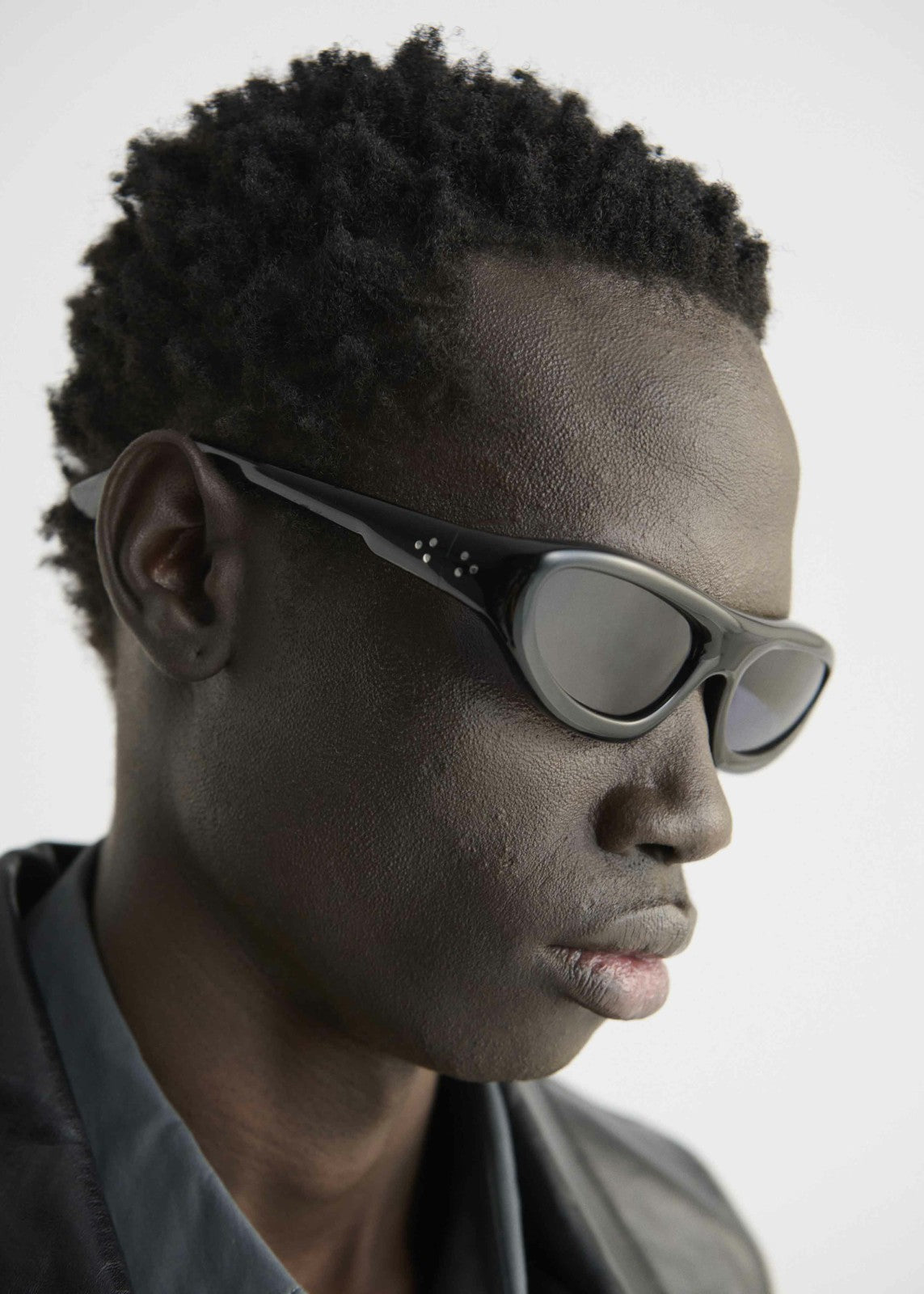 Port Tanger Uns Sunglasses - Black Acetate/Black Lens