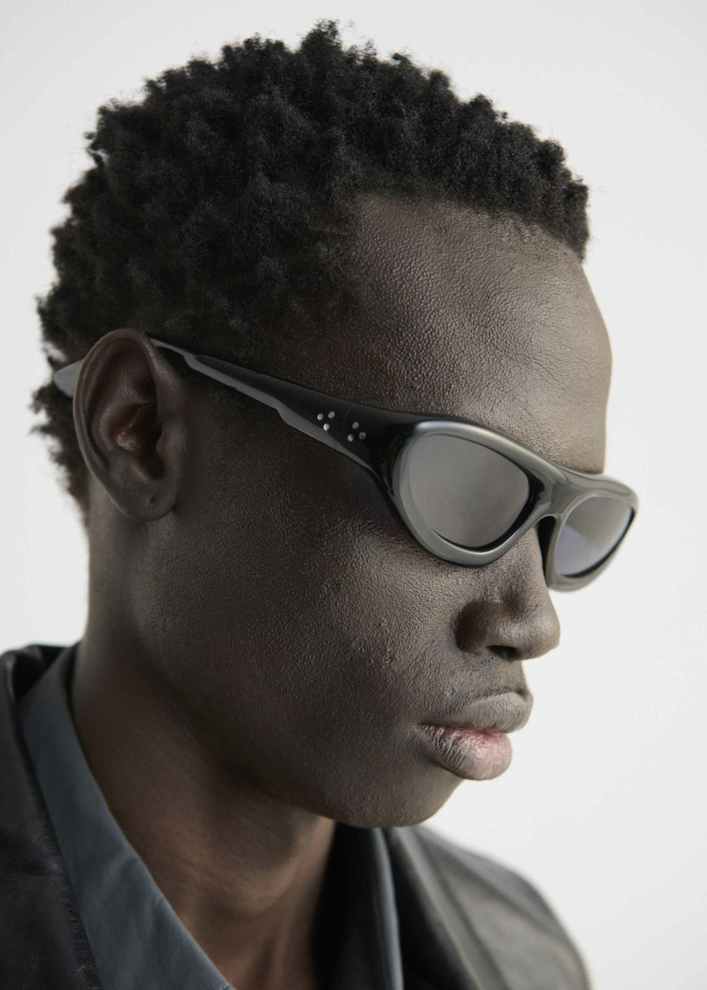 Port Tanger Uns Sunglasses - Black Acetate/Black Lens