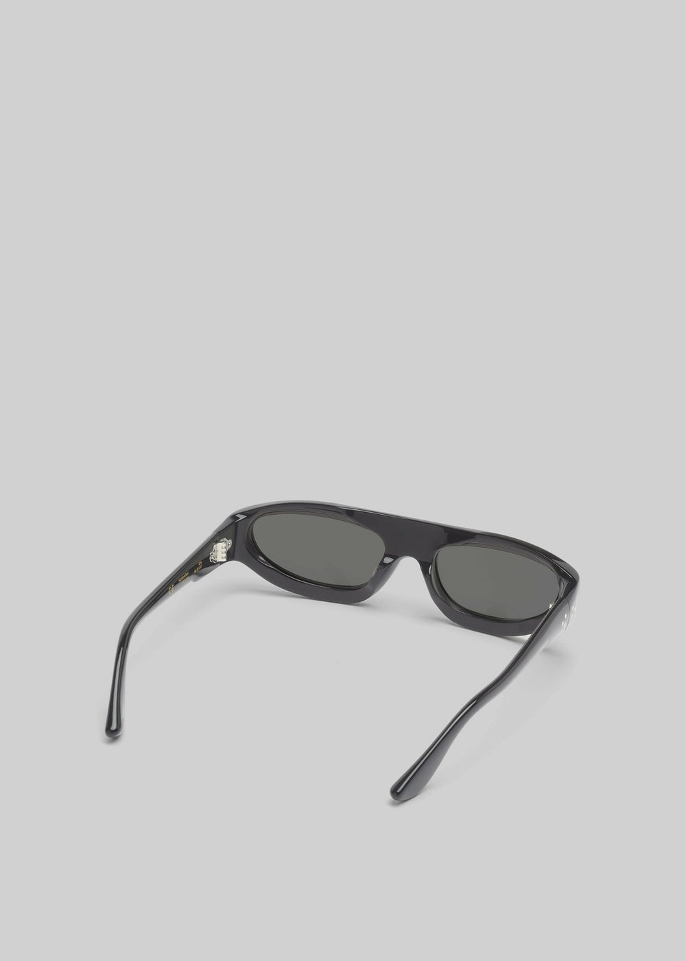 Port Tanger Uns Sunglasses - Black Acetate/Black Lens