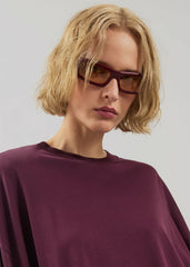 Port Tanger Daryan Sunglasses - Carmesi Acetate/Amber Lens