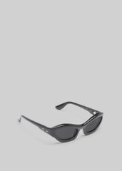 Port Tanger Hayya Sunglasses - Black Acetate/Black Lens