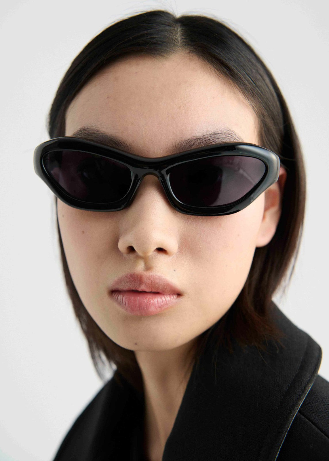 Port Tanger Hayya Sunglasses - Black Acetate/Black Lens