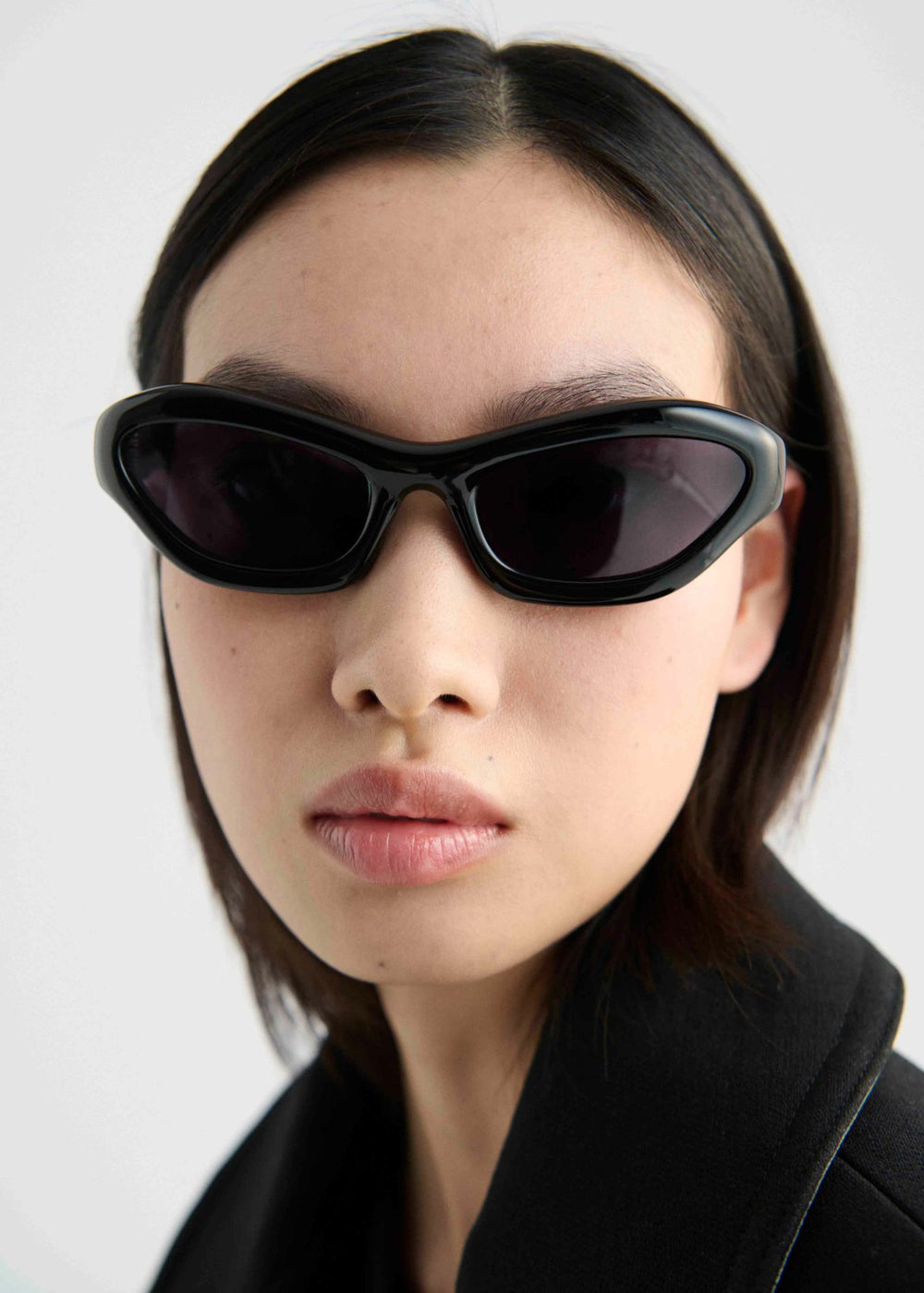 Port Tanger Hayya Sunglasses - Black Acetate/Black Lens