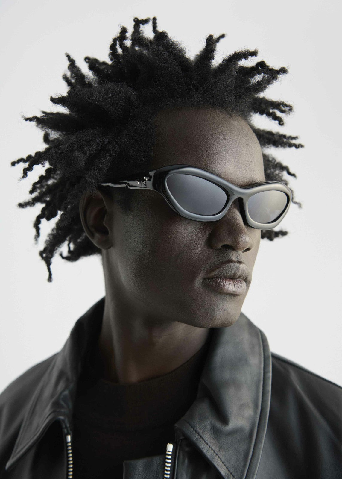 Port Tanger Hayya Sunglasses - Black Acetate/Black Lens