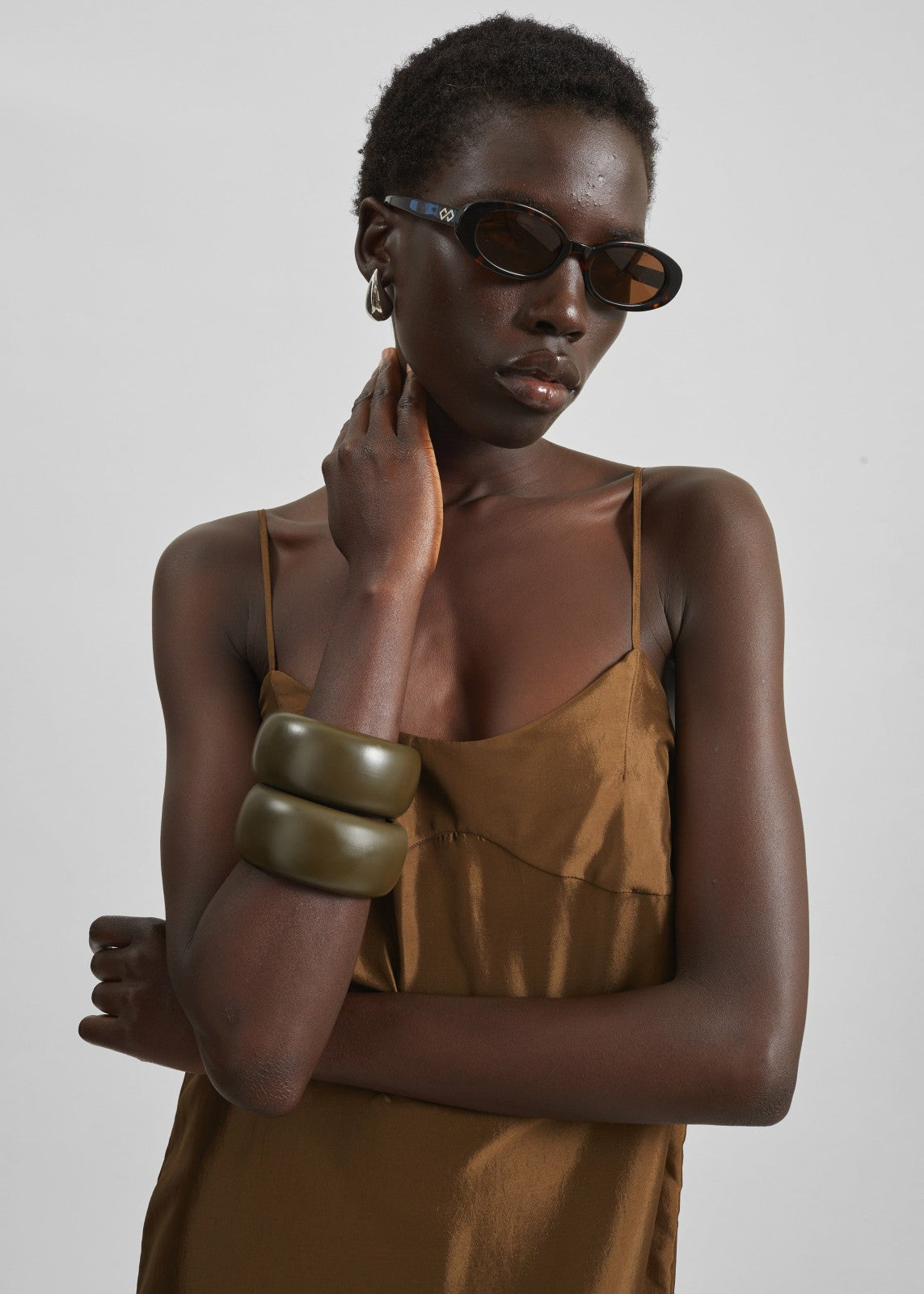 TFS Matte Bangle - Moss Green
