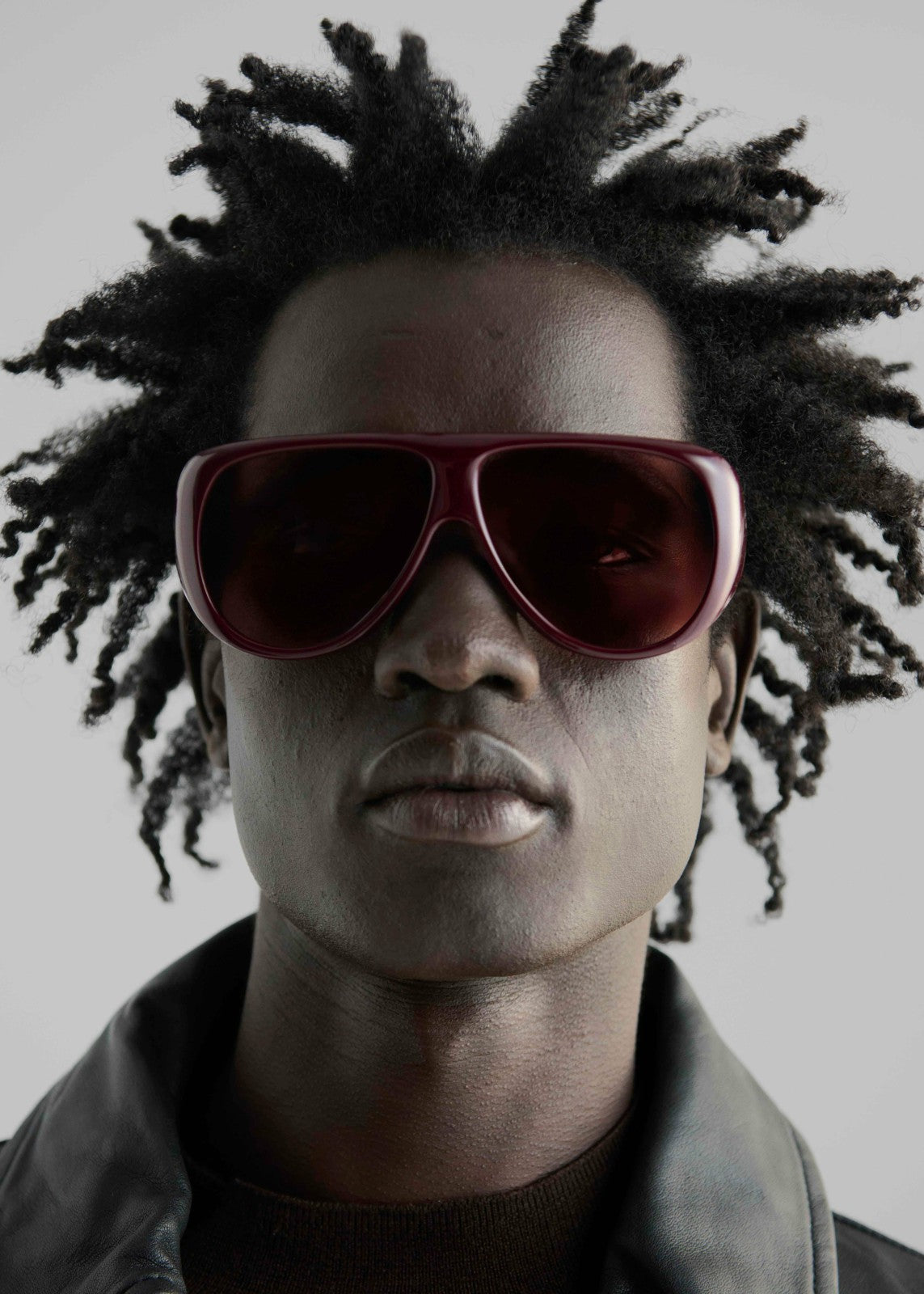 Port Tanger Gambia Sunglasses - Crimson Acetate/Tobacco Lens