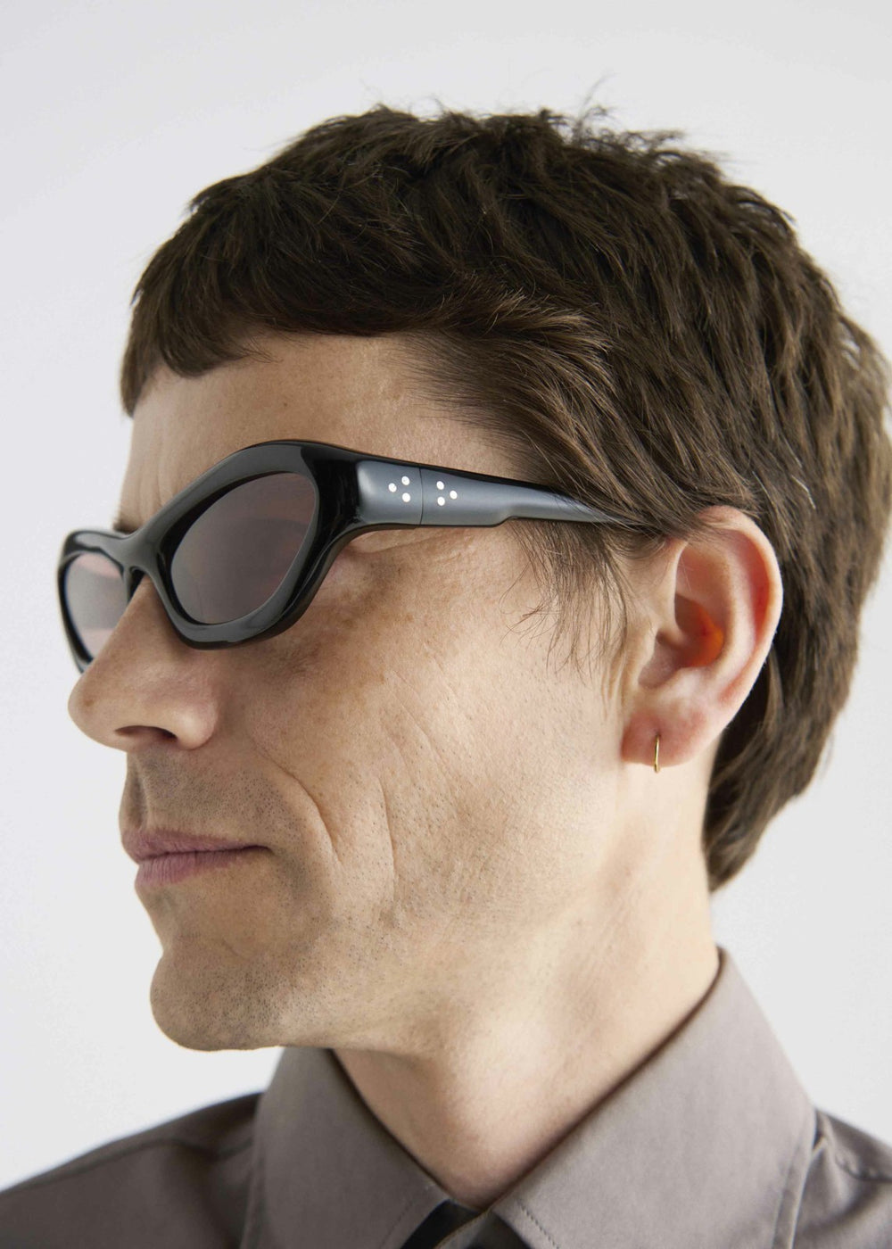Port Tanger Hayya Sunglasses - Black Acetate/Tobacco Lens