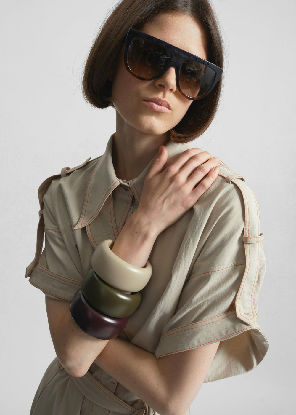 TFS Matte Bangle - Cement