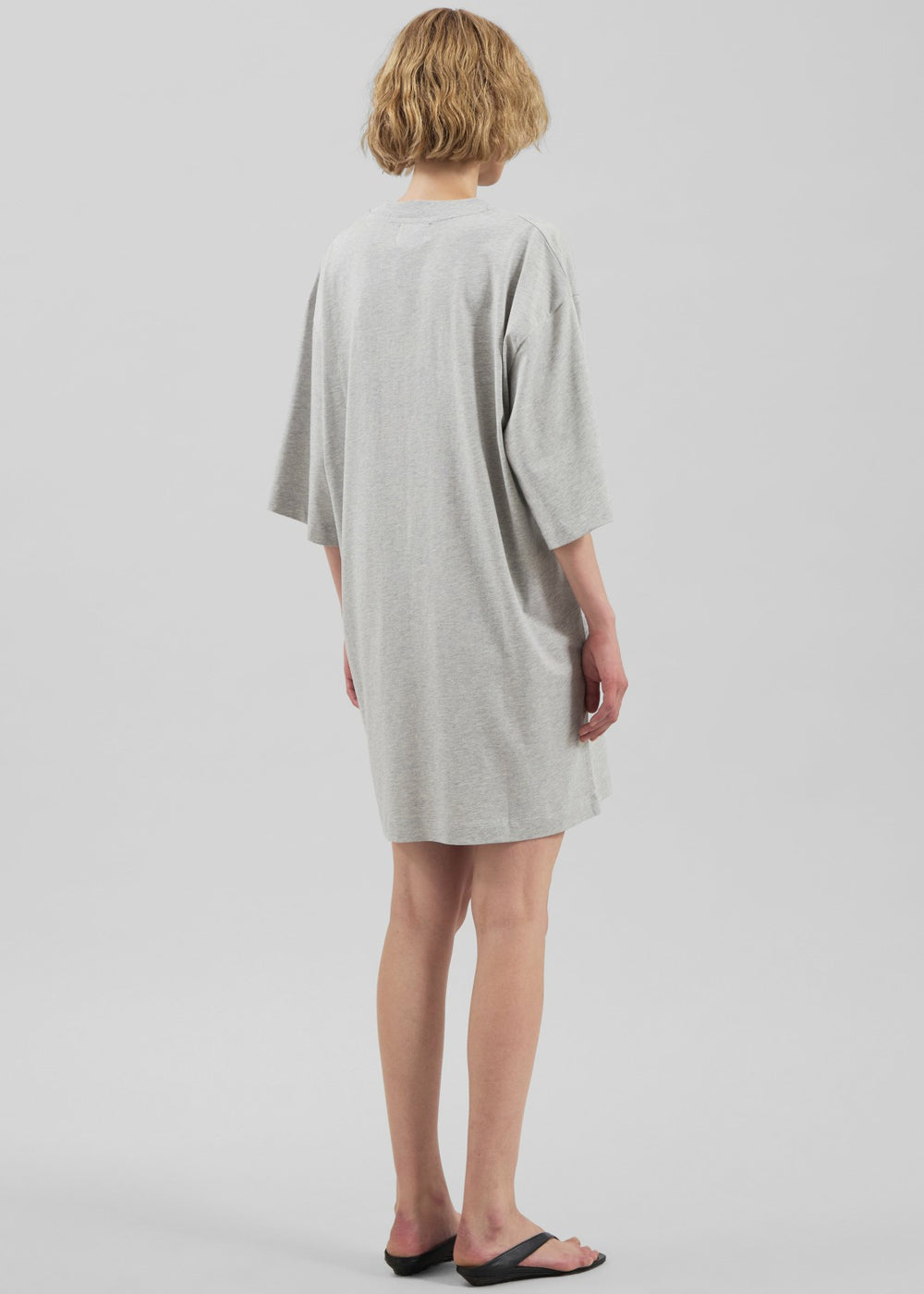 Loulou De Saison Ayaz Oversized T-Shirt Dress - Grey Melange