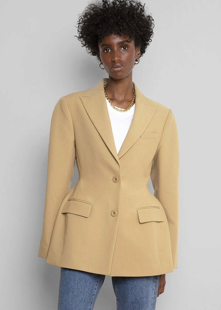 Colette Hourglass Blazer - Camel