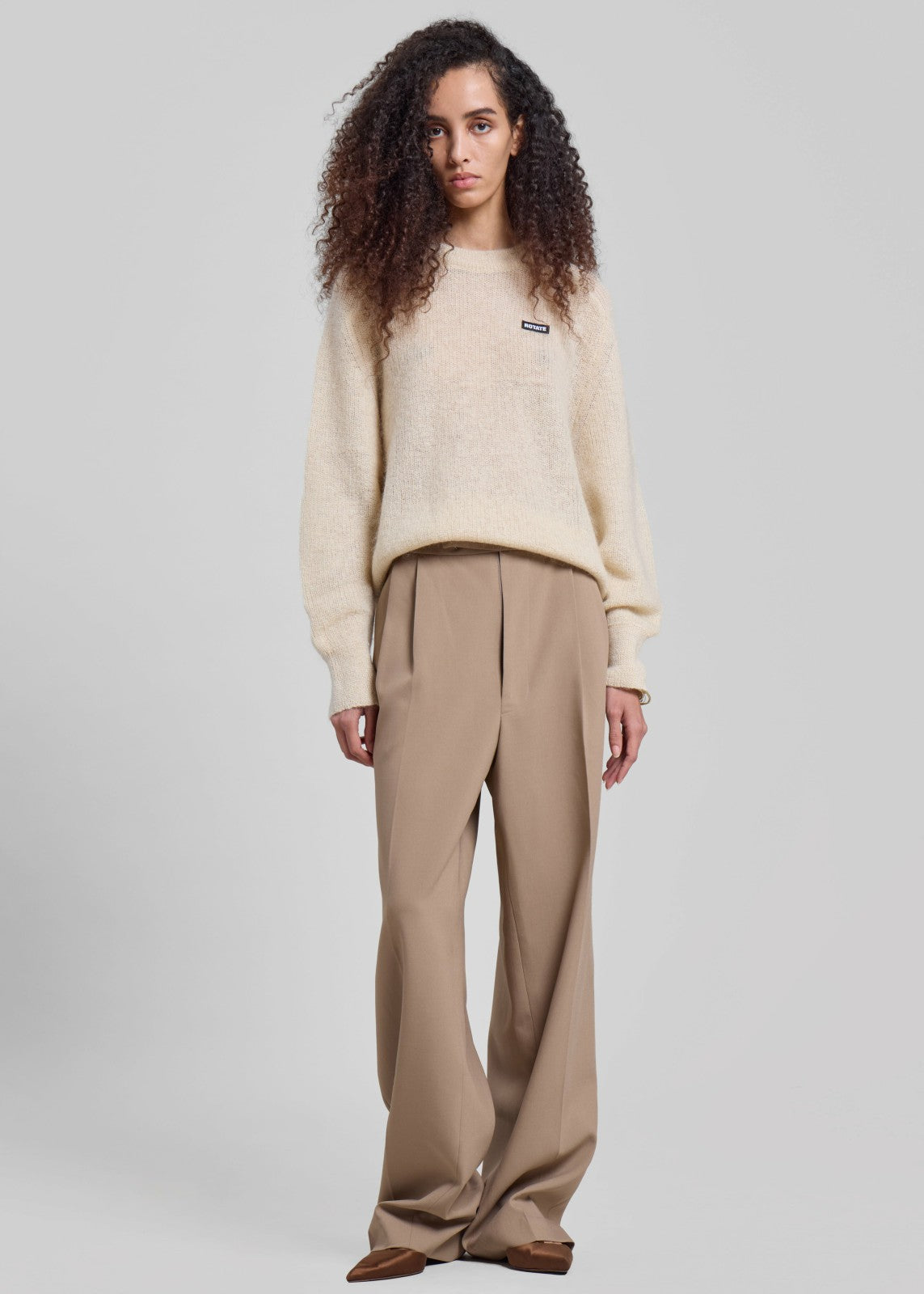 Bea Suit Pants - Latte