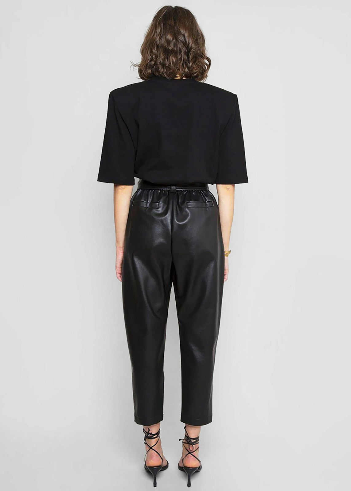 Carrington Padded Shoulder Tee - Black