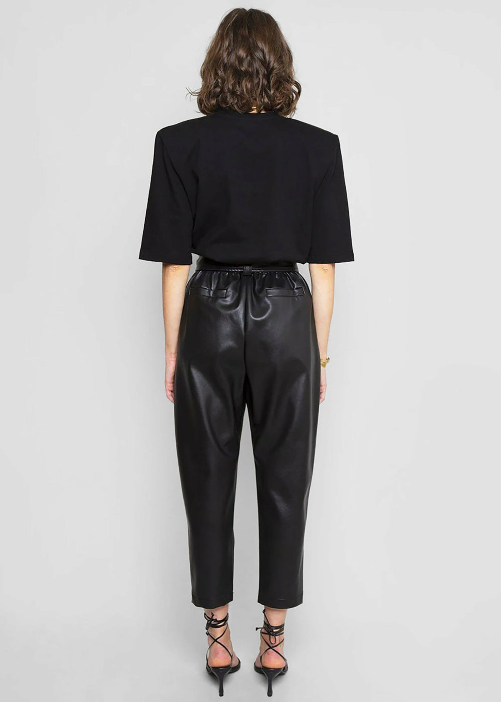Carrington Padded Shoulder Tee - Black