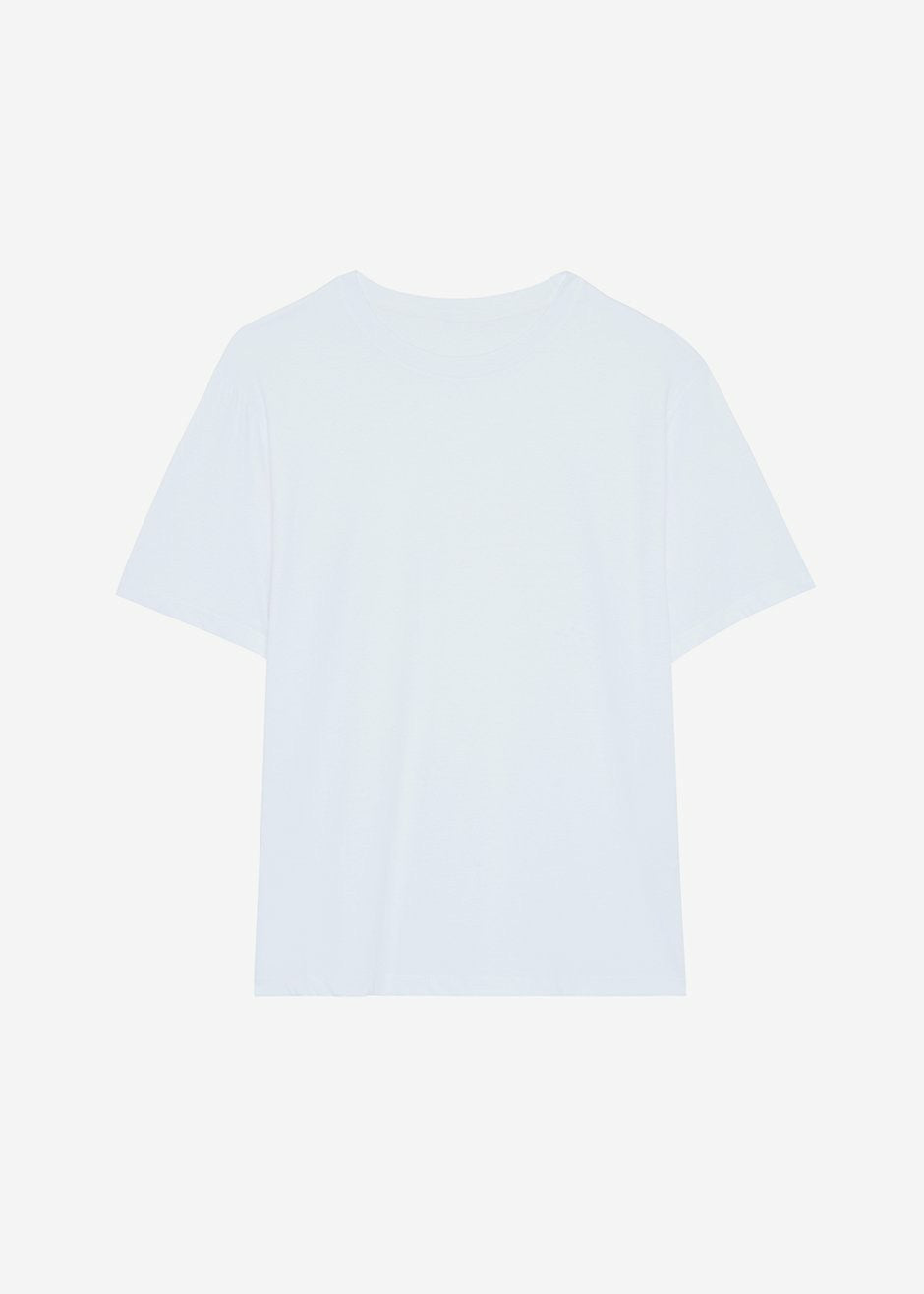 Lilou Simple Tee - Optic White