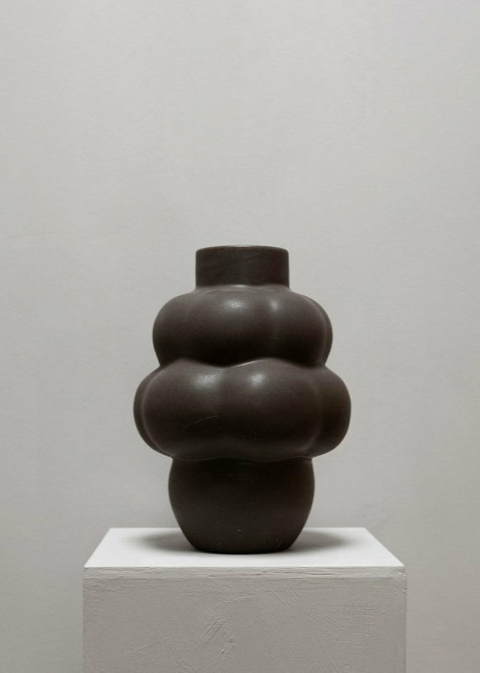 Louise Roe Ceramic Balloon Vase 04 - Mud Brown