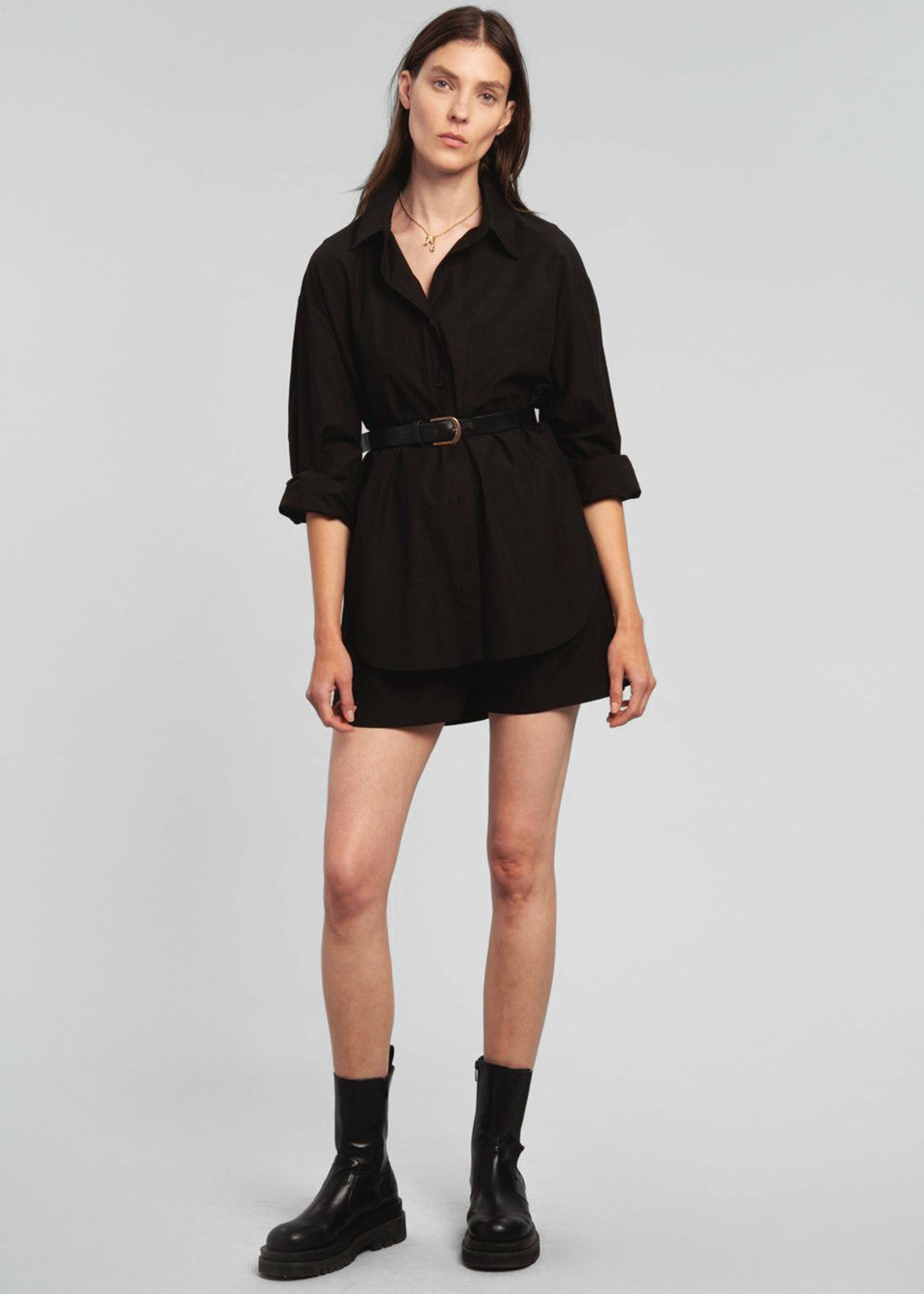 Lui Organic Cotton Shirt - Black