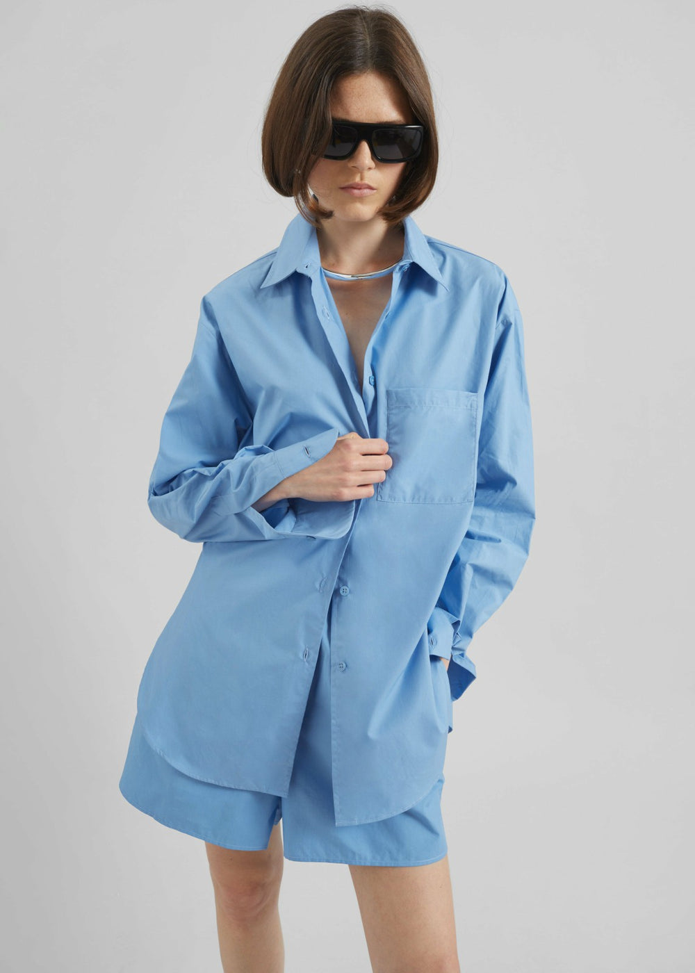 Lui Organic Cotton Shirt - Blue