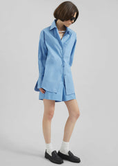Lui Organic Cotton Shirt - Blue