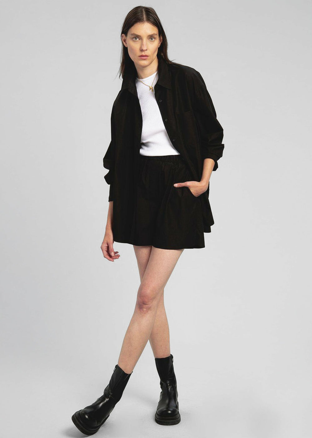 Lui Organic Cotton Boxer Short - Black