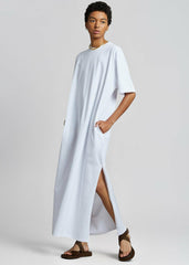 Lou Oversized Tee Dress - Optic White