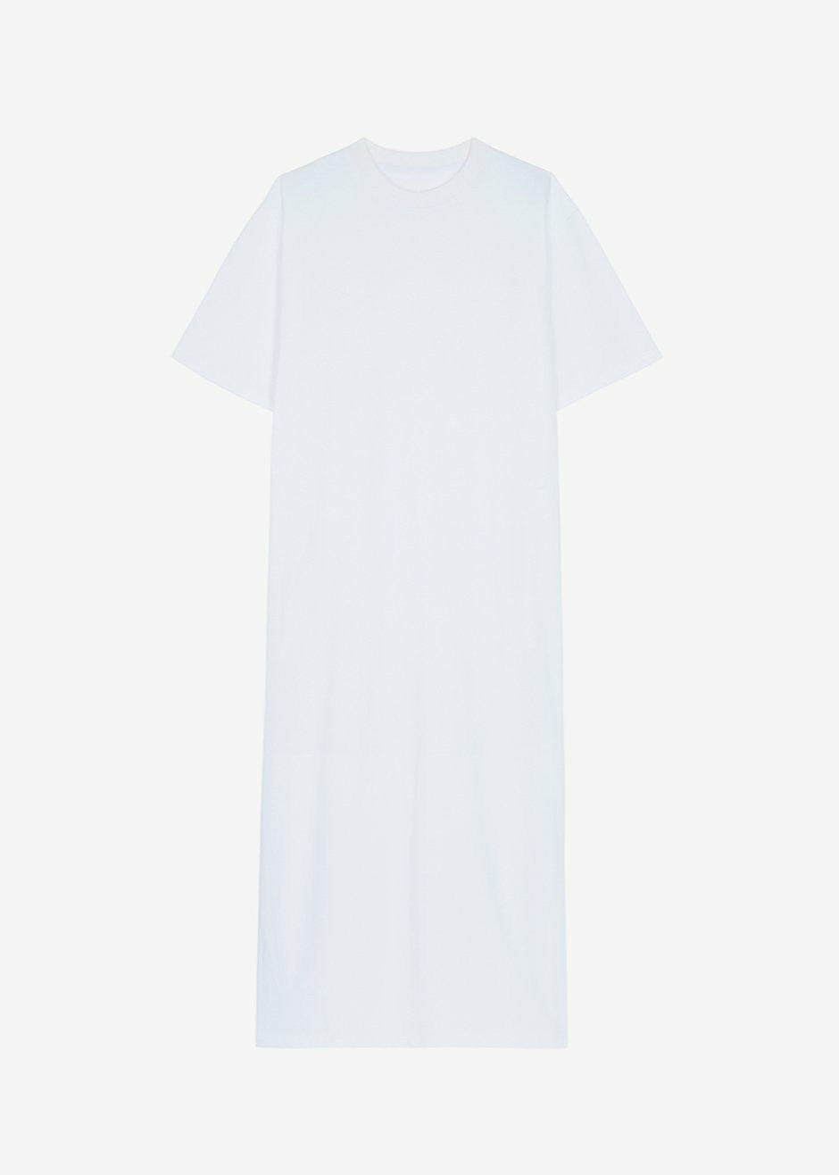 Lou Oversized Tee Dress - Optic White