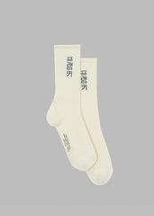 Frankie in Korean Ribbed Socks - Vanilla